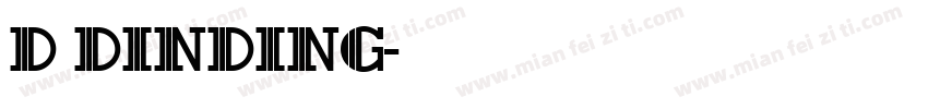 d Dinding字体转换